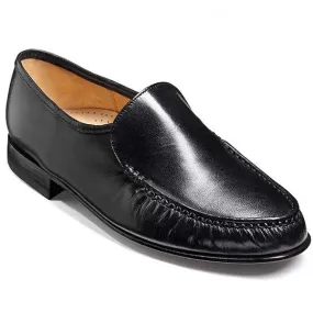 BARKER Laurence Shoes - Mens Moccasins - Black Kid