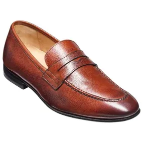 BARKER Ledley Shoes - Mens Moccasins - Cherry Grain