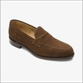 Loake Imperial Brown Suede Penny Loafer--