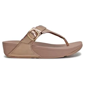 Lulu Adjustable Leather Women's Toe Post Sandals