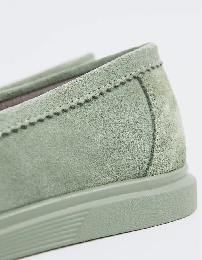 Sperry Green Suede