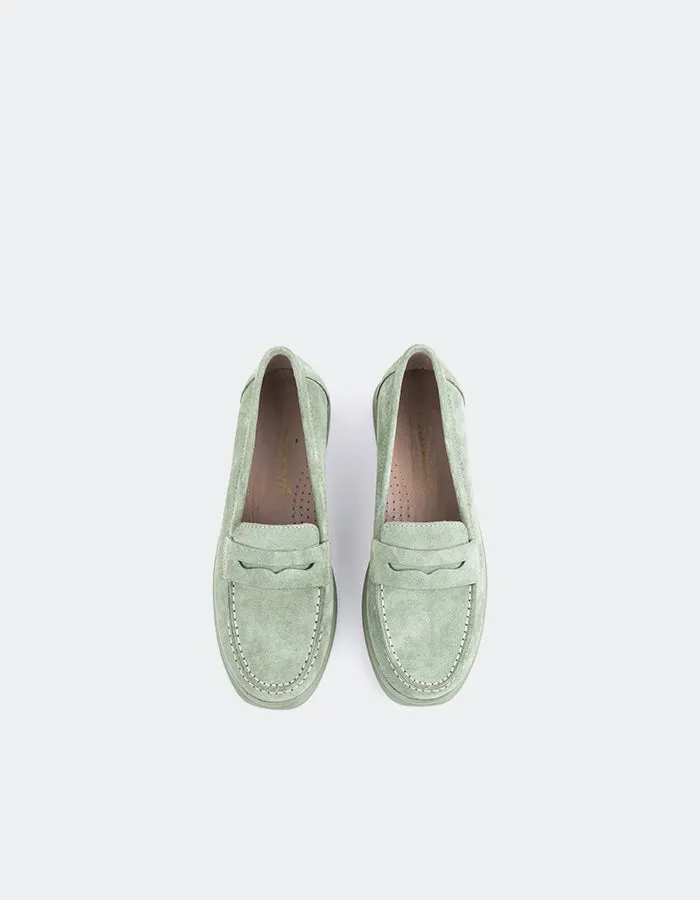 Sperry Green Suede