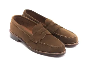 Unlined Handsewn Penny Loafer Snuff Suede